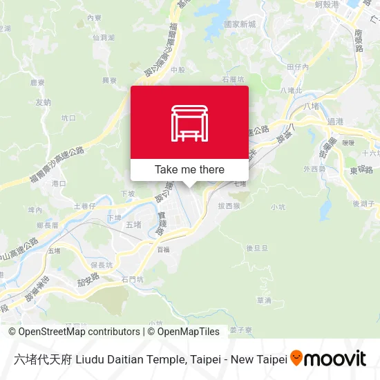 六堵代天府 Liudu Daitian Temple map