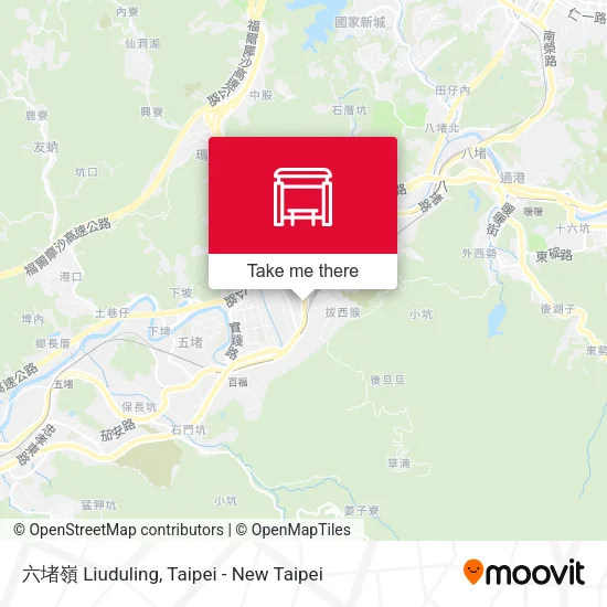 六堵嶺 Liuduling map