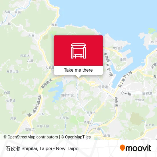 石皮瀨 Shipilai map