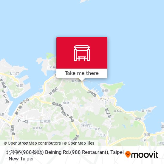 北寧路(988餐廳) Beining Rd.(988 Restaurant) map