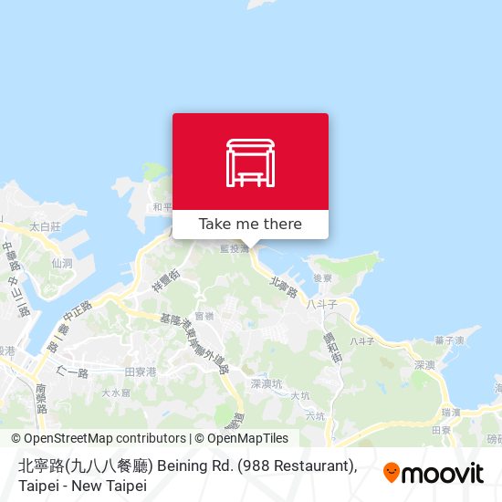 北寧路(九八八餐廳) Beining Rd. (988 Restaurant)地圖