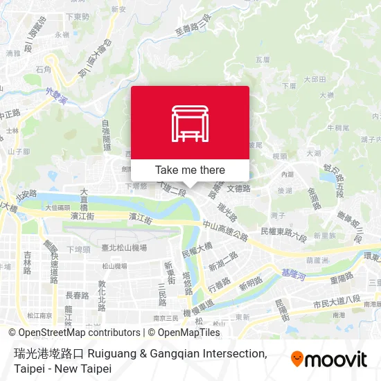瑞光港墘路口 Ruiguang & Gangqian Intersection map