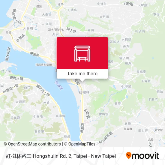 紅樹林路二 Hongshulin Rd. 2 map