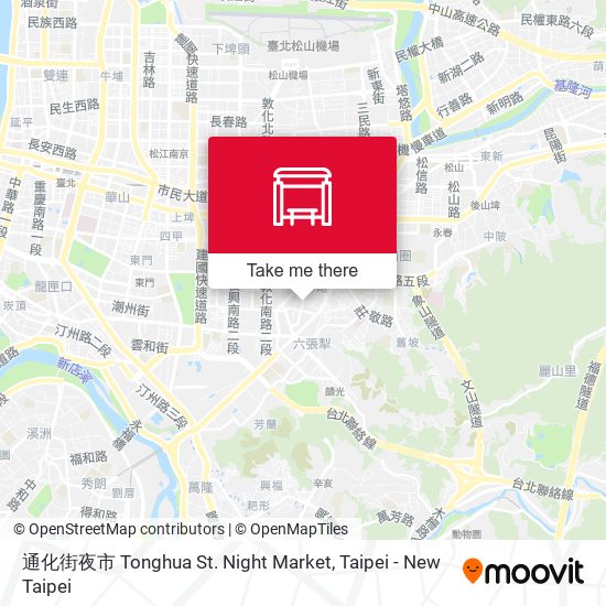 通化街夜市 Tonghua St. Night Market地圖