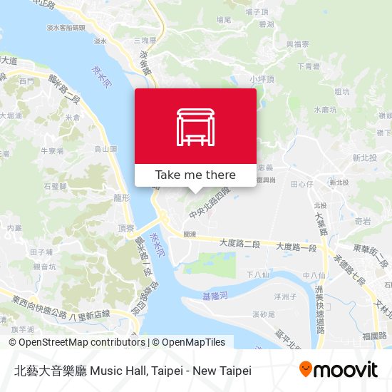 北藝大音樂廳 Music Hall map
