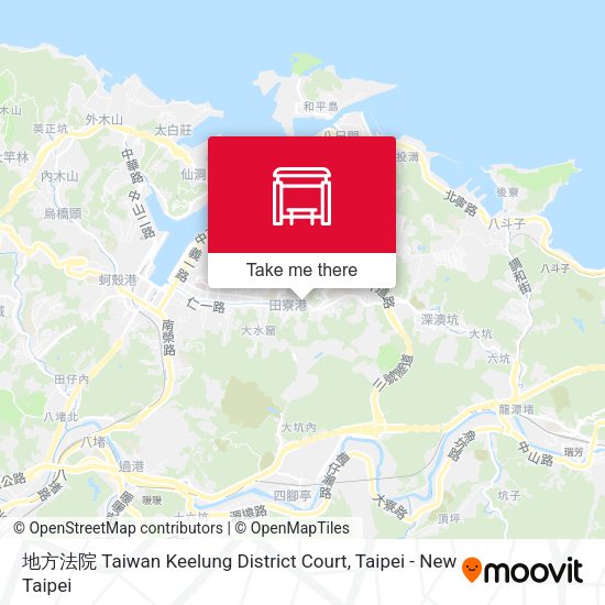地方法院 Taiwan Keelung District Court map