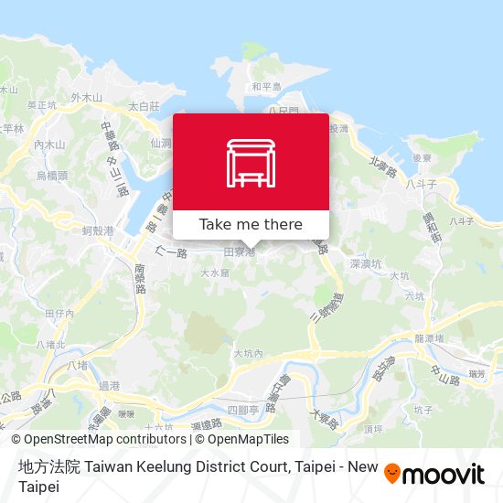 地方法院 Taiwan Keelung District Court map