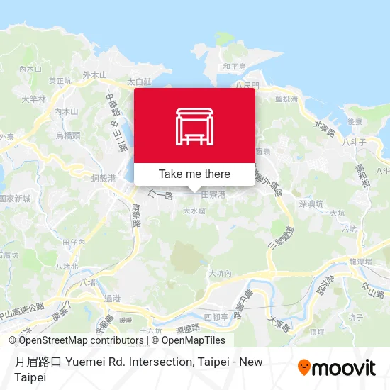 月眉路口 Yuemei Rd. Intersection map