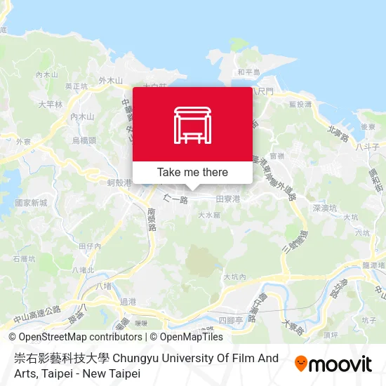 崇右影藝科技大學 Chungyu University Of Film And Arts map