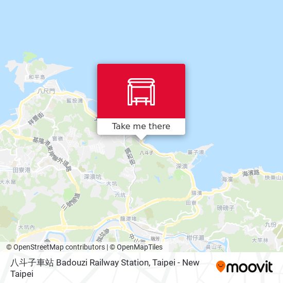 八斗子車站 Badouzi Railway Station map