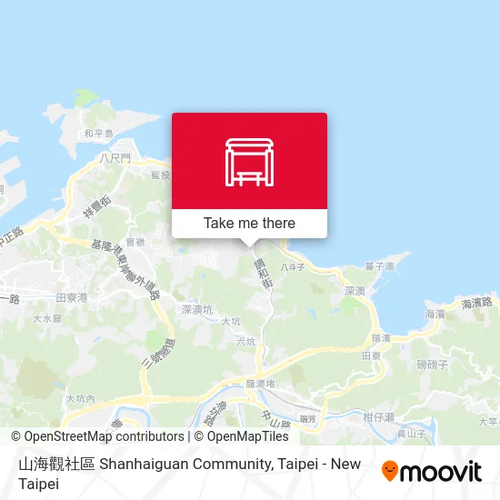 山海觀社區 Shanhaiguan Community map