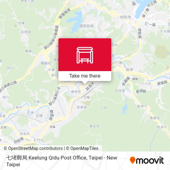 七堵郵局 Keelung Qidu Post Office map