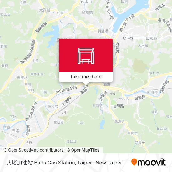 八堵加油站 Badu Gas Station map