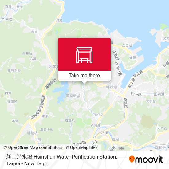 新山淨水場 Hsinshan Water Purification Station地圖