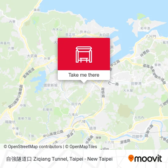 自強隧道口 Ziqiang Tunnel map