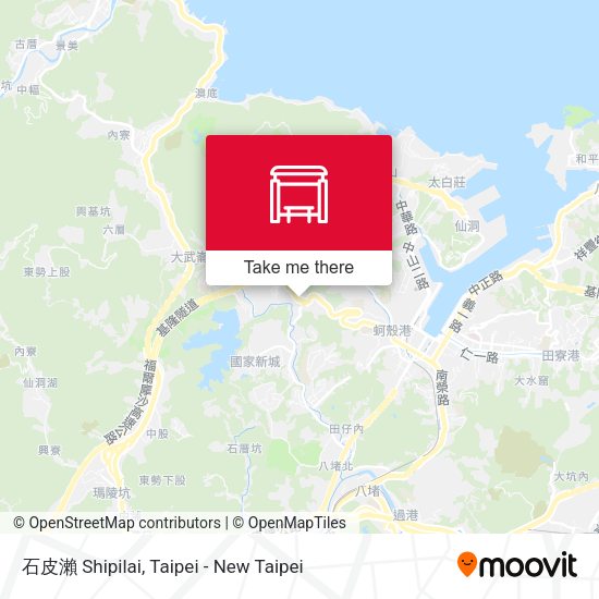 石皮瀨 Shipilai map