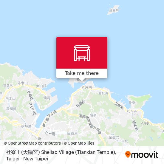 社寮里(天顯宮) Sheliao Village (Tianxian Temple) map