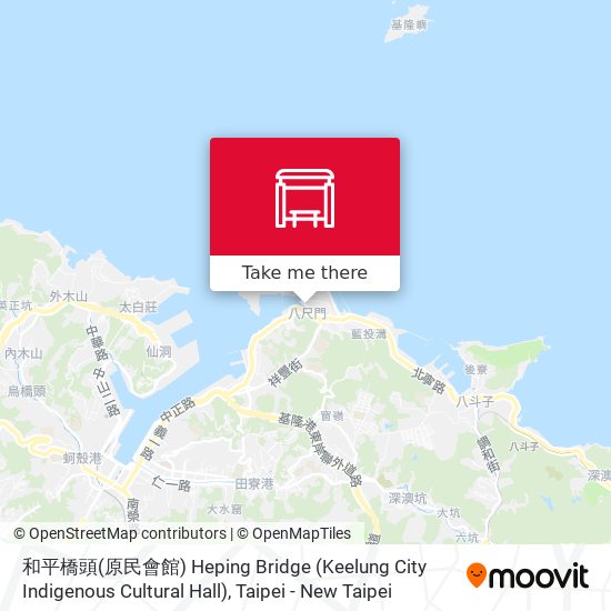 和平橋頭(原民會館) Heping Bridge (Keelung City Indigenous Cultural Hall) map