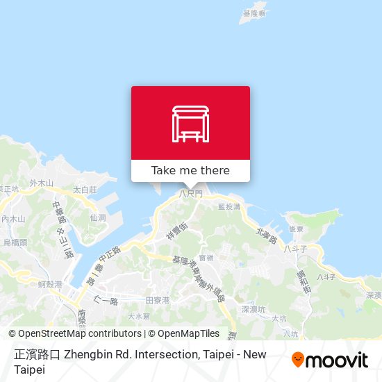 正濱路口 Zhengbin Rd. Intersection map