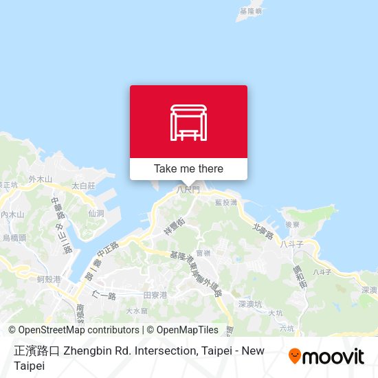 正濱路口 Zhengbin Rd. Intersection map