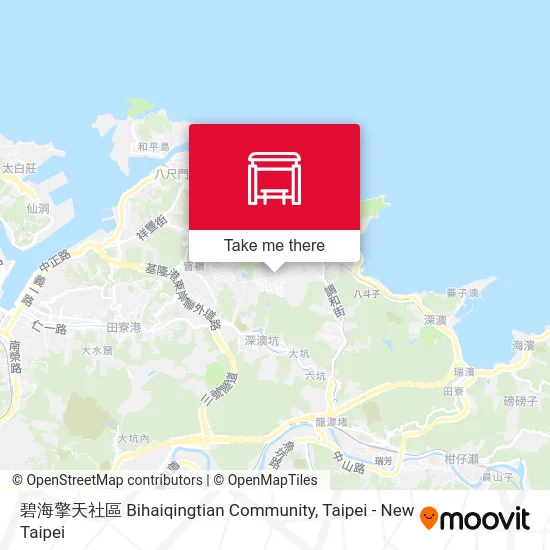 碧海擎天社區 Bihaiqingtian Community map