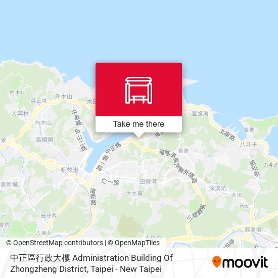 中正區行政大樓 Administration Building Of Zhongzheng District map