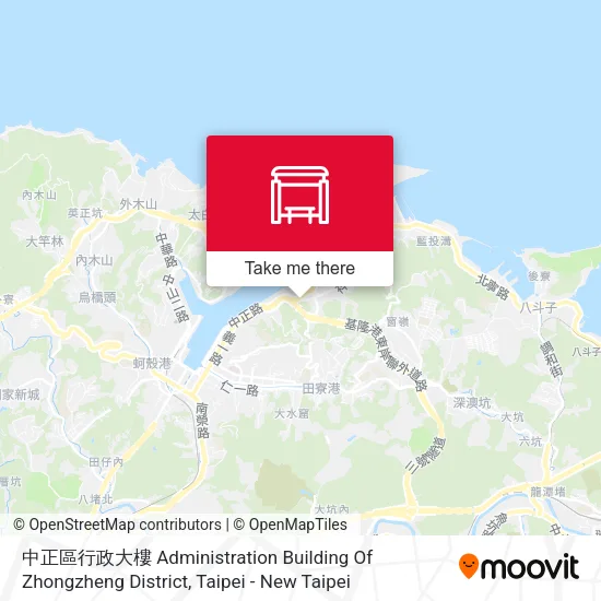 中正區行政大樓 Administration Building Of Zhongzheng District map