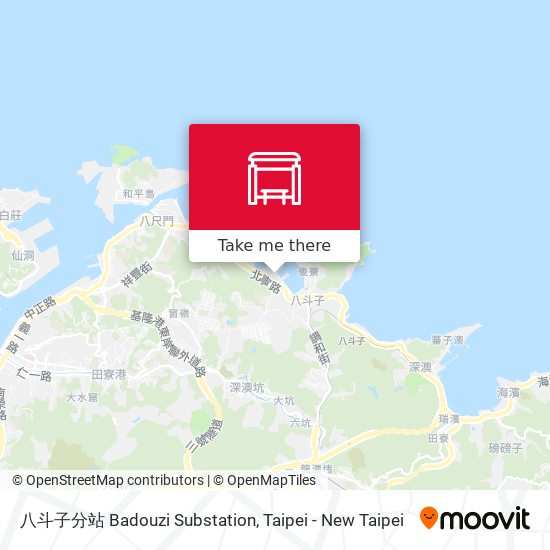 八斗子分站 Badouzi Substation map