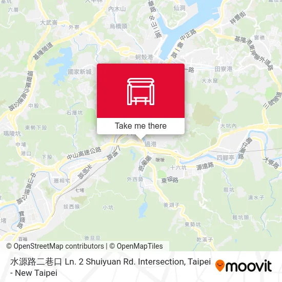 水源路二巷口 Ln. 2 Shuiyuan Rd. Intersection map