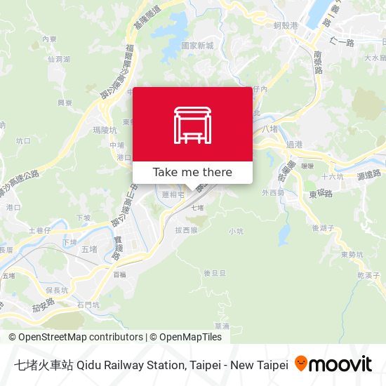 七堵火車站 Qidu Railway Station map