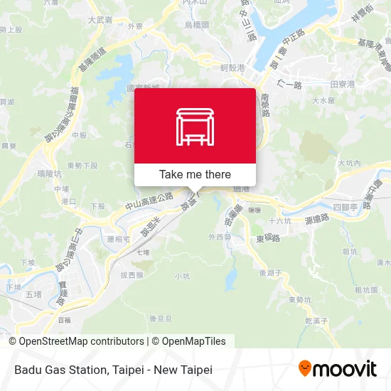 八堵加油站 Badu Gas Station map