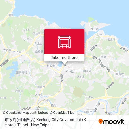 市政府(柯達飯店) Keelung City Government (K Hotel)地圖