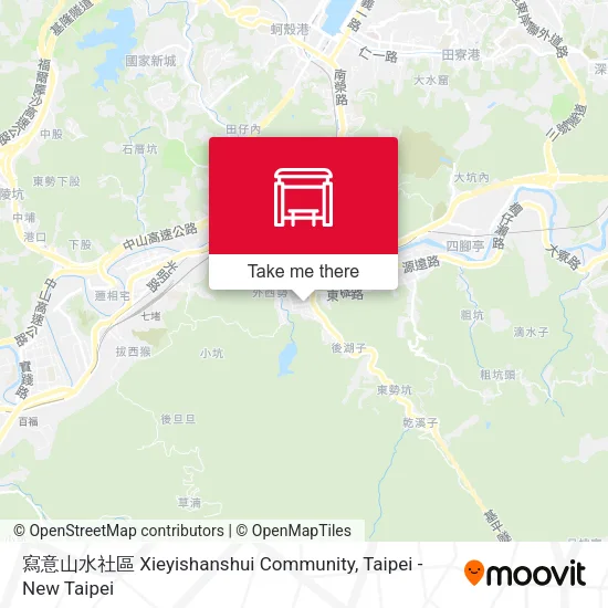 寫意山水社區 Xieyishanshui Community map