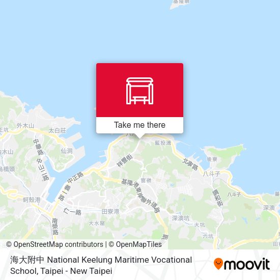 海大附中 National Keelung Maritime Vocational School map