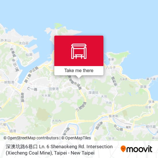 深澳坑路6巷口 Ln. 6 Shenaokeng Rd. Intersection (Xiecheng Coal Mine)地圖