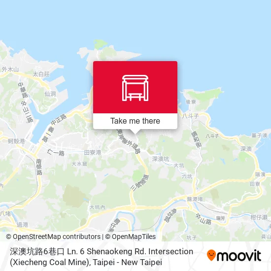 深澳坑路6巷口 Ln. 6 Shenaokeng Rd. Intersection (Xiecheng Coal Mine) map