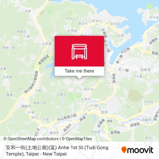 安和一街(土地公廟)(返) Anhe 1st St.(Tudi Gong Temple) map