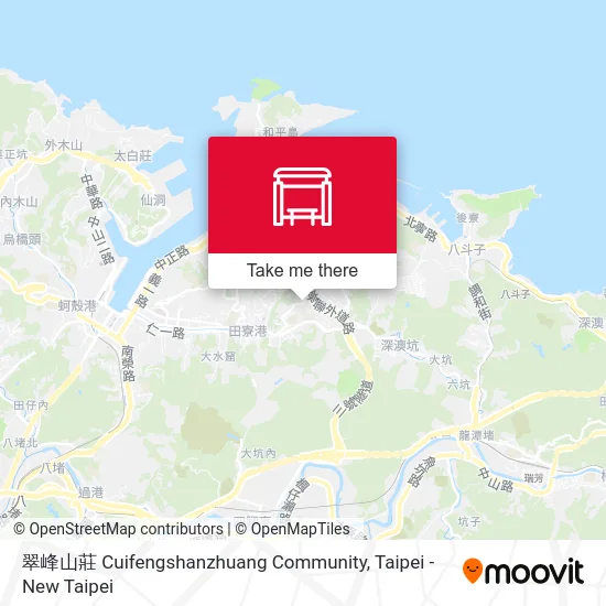翠峰山莊 Cuifengshanzhuang Community map