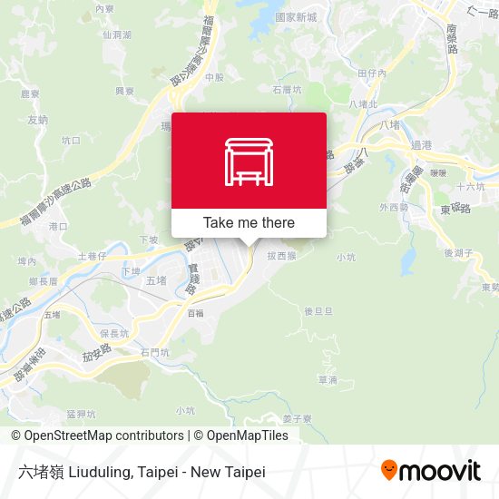 六堵嶺 Liuduling map