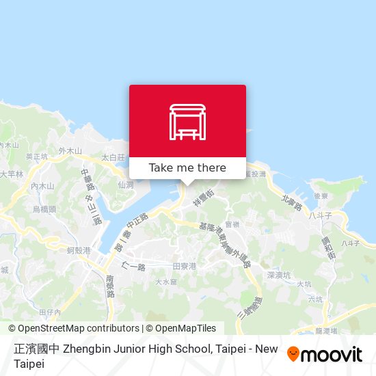 正濱國中 Zhengbin Junior High School map