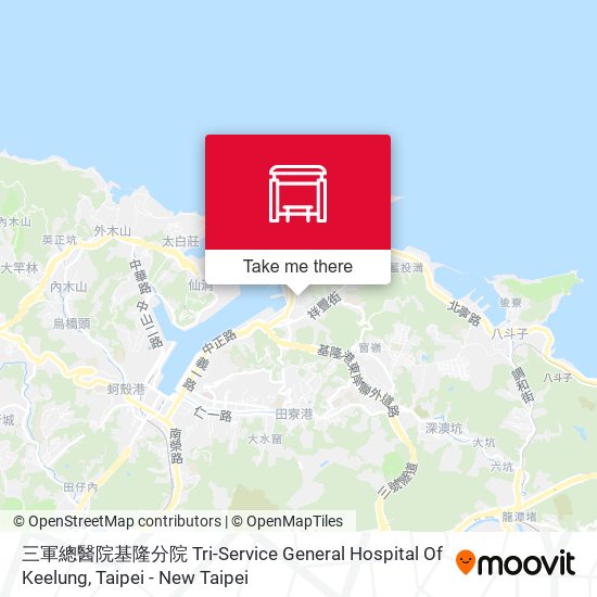 三軍總醫院基隆分院 Tri-Service General Hospital Of Keelung地圖