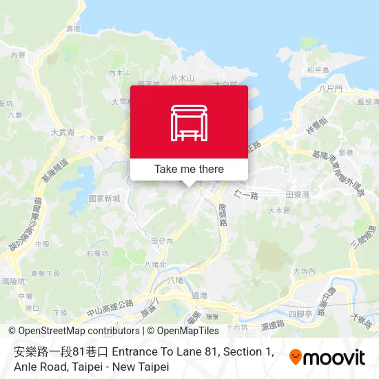 安樂路一段81巷口 Entrance To Lane 81, Section 1, Anle Road map