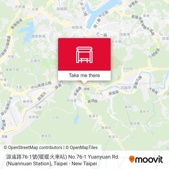 源遠路76-1號(暖暖火車站) No.76-1 Yuanyuan Rd.(Nuannuan Station)地圖