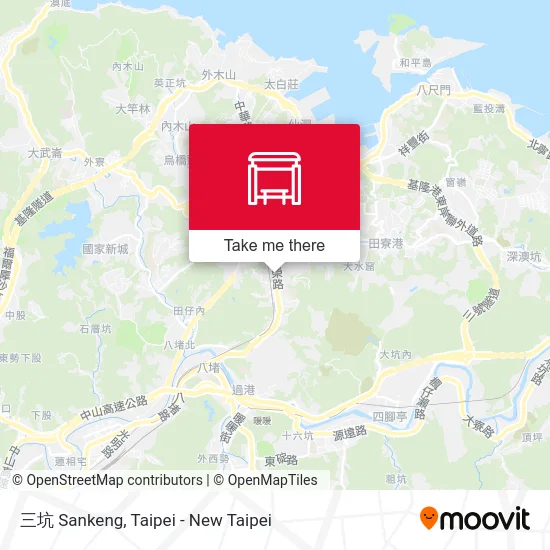 三坑 Sankeng map