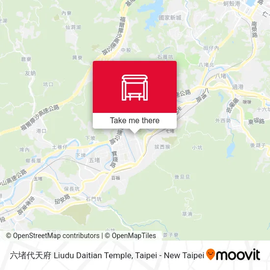 六堵代天府 Liudu Daitian Temple map