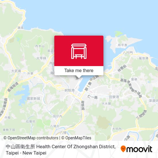 中山區衛生所 Health Center Of Zhongshan District map