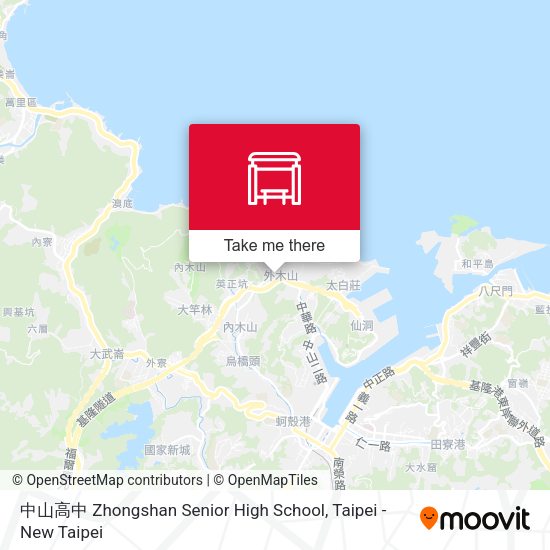 中山高中 Zhongshan Senior High School map