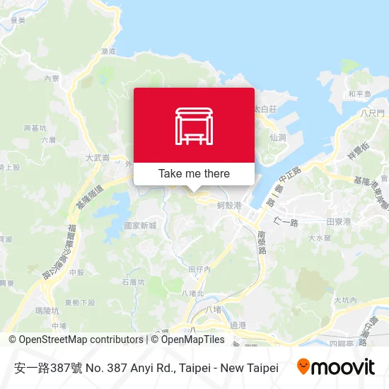 安一路387號 No. 387 Anyi Rd. map