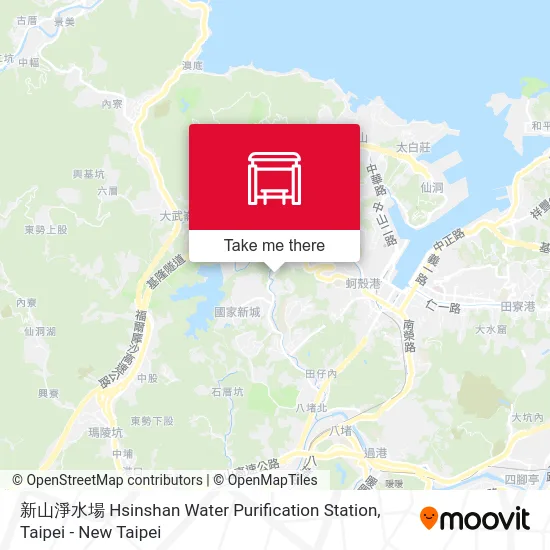 新山淨水場 Hsinshan Water Purification Station map