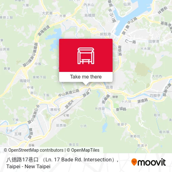 八德路17巷口 （Ln. 17 Bade Rd. Intersection） map